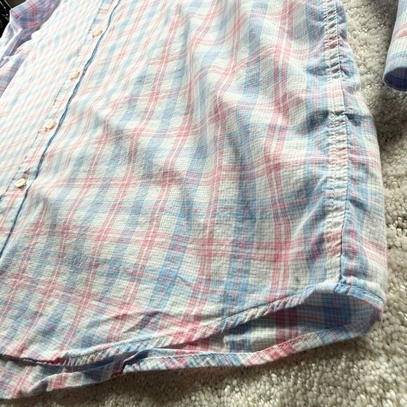 Vineyard Vines Classic Fit Tucker Button Down Shirt in Pink and Blue Plaid - US - Picture 3 of 10